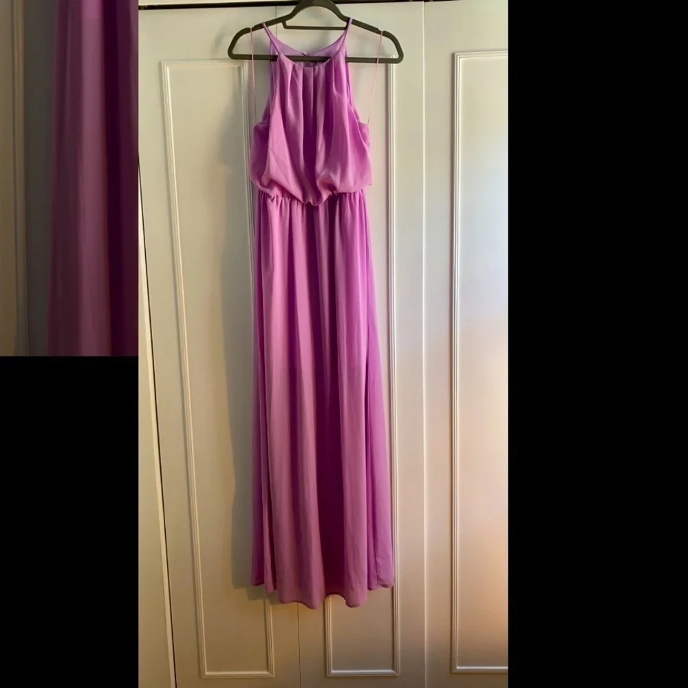 𝅺all In Favor Purple Maxi Dress